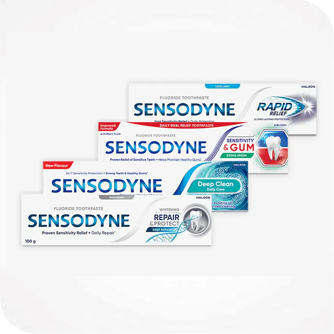 How Sensodyne Toothpaste can help with sensitive teeth symptoms