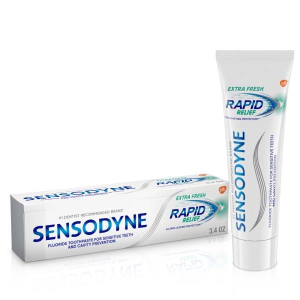 how to use sensodyne rapid relief toothpaste