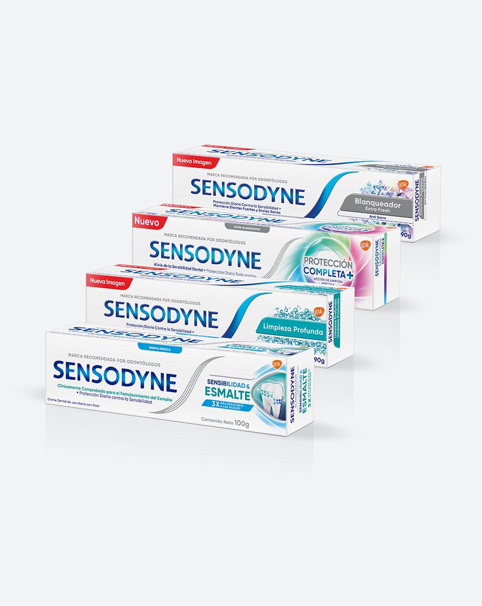 Explorá las cremas dentales Sensodyne