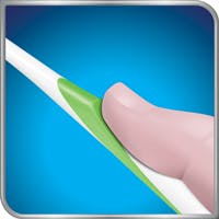 Sostener un cepillo dental