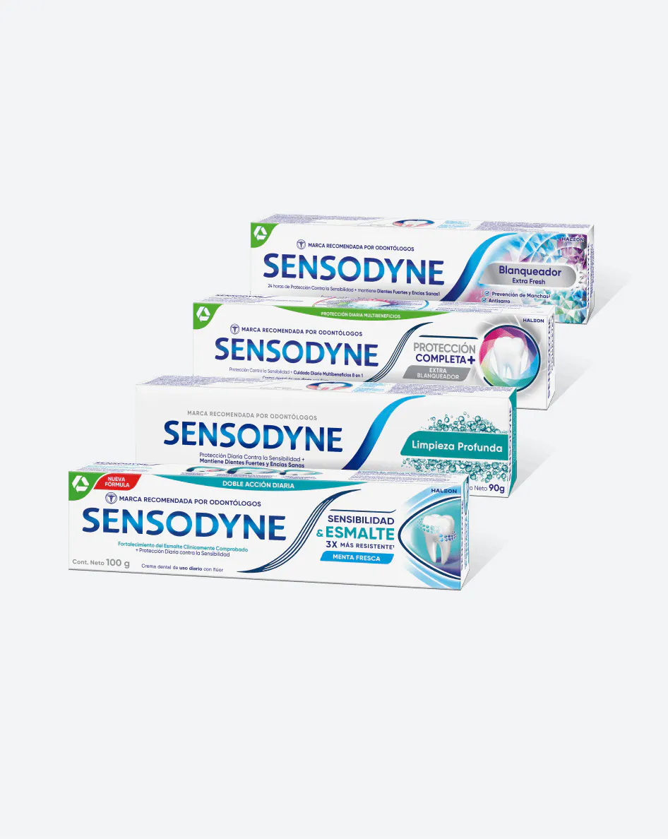 Explorá las cremas dentales Sensodyne