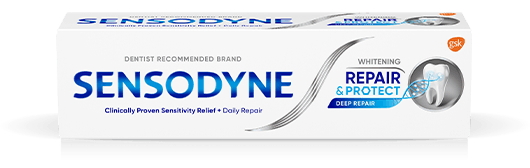 Sensodyne Repair and Protect toothpaste in Whitening