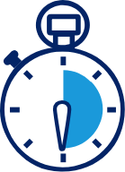 icono de cronómetro Cepillarse los dientes durante 2 minutos