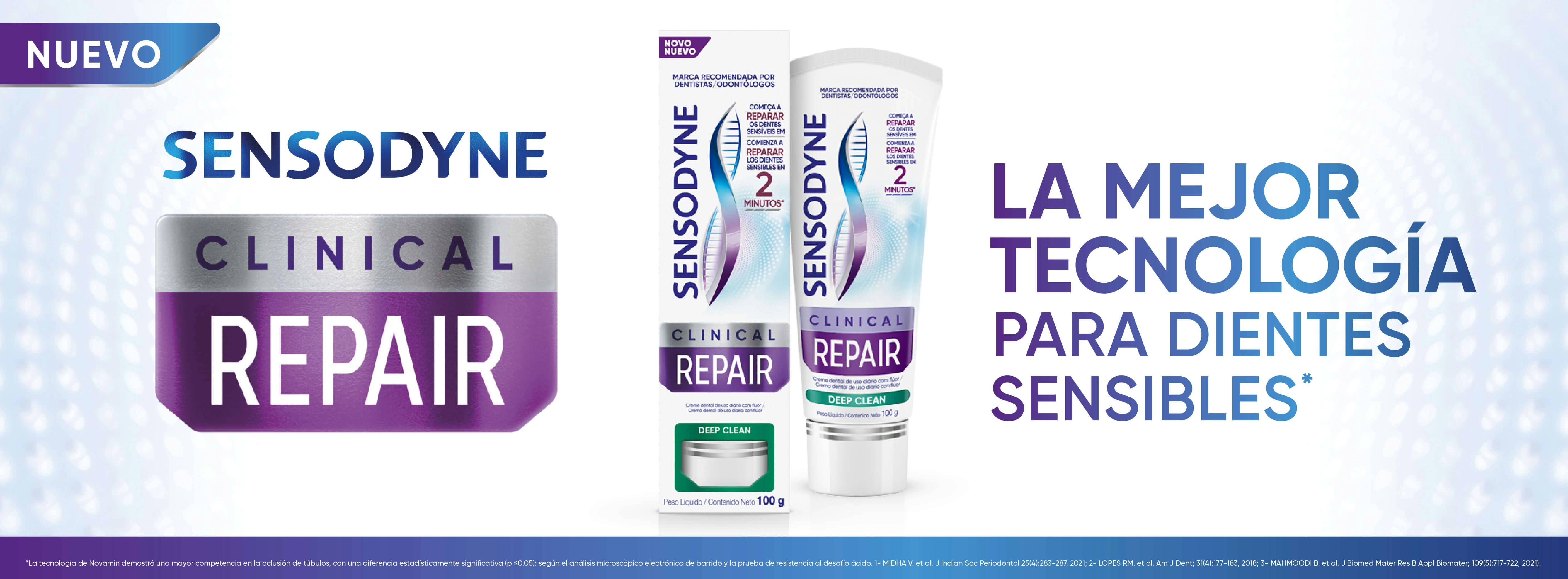 Sensodyne Clinical Repair, la major tecnología del mercado dientes sensibles