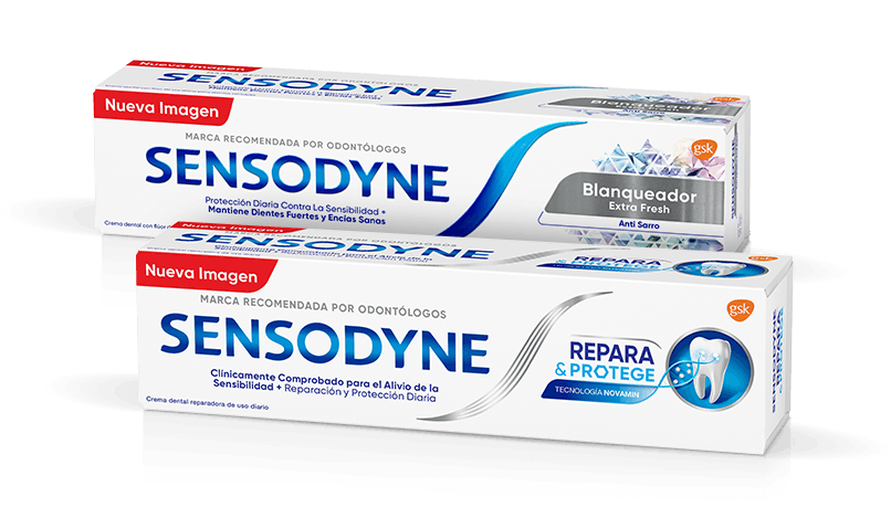 Productos Sensodyne que ayudan a proteger contra la sensibilidad dental