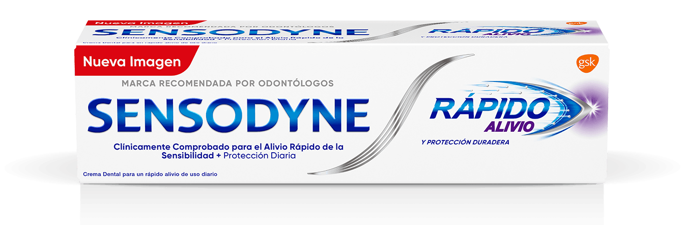 Cabezal con crema dental Sensodyne Rápido Alivio