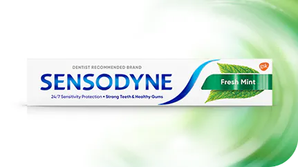 Sensodyne Fresh Mint toothpaste pack