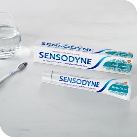 Treating tooth sensitivity with Sensodyne toothpastes