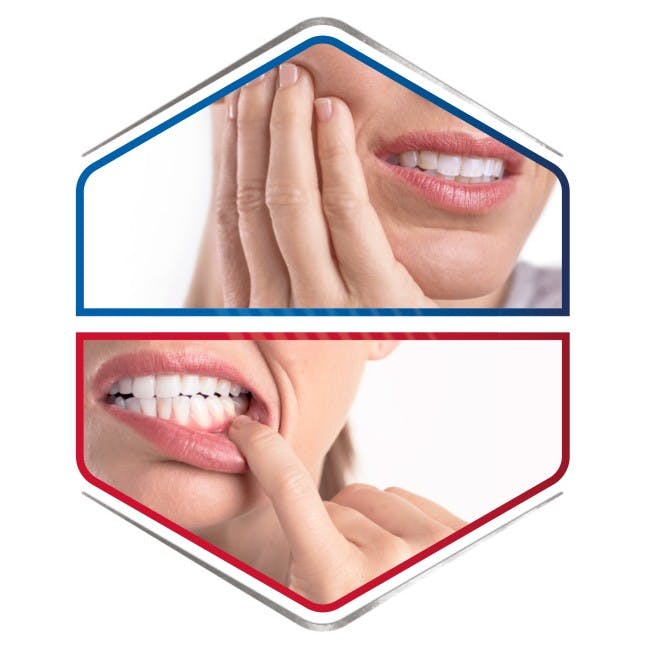 Personas sonriendo con sensibilidad dental y problemas de encías Personas sonriendo con sensibilidad dental y problemas de encías