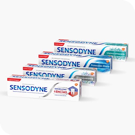 Variedad de productos de Pasta de dientes sensodyne para sensibilidad dental. - Sensodyne ES