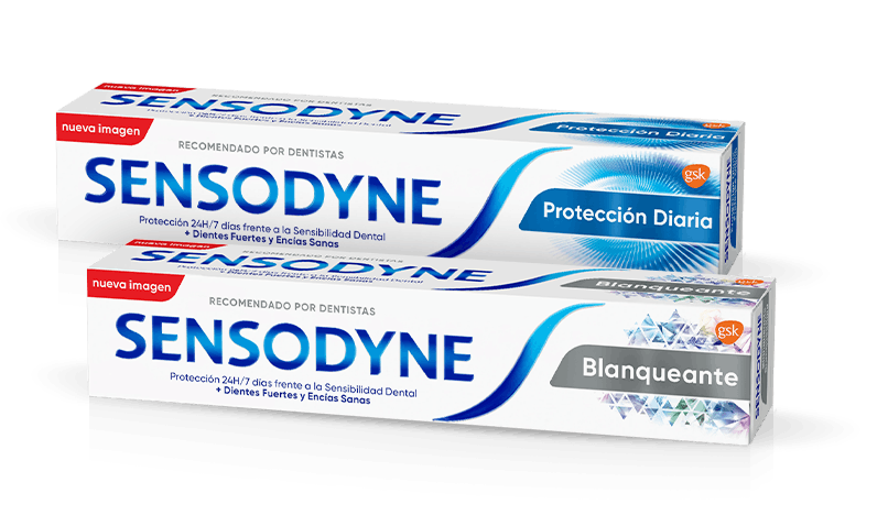 Productos Sensodyne que ayudan a proteger contra la sensibilidad dental