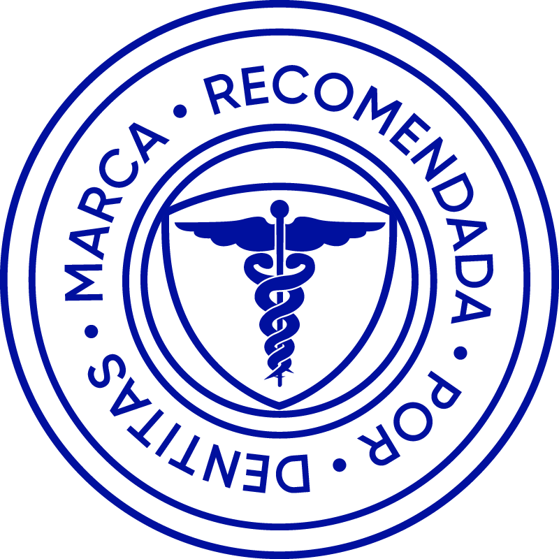 Símbolo de marca recomendada por dentistas