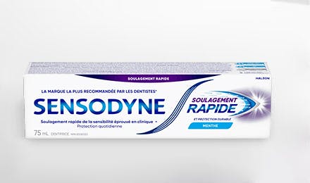 Sensodyne Rapid Relief toothpaste pack and tube