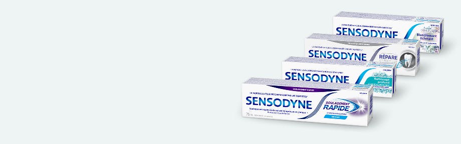 Découvrez les dentifrices Sensodyne