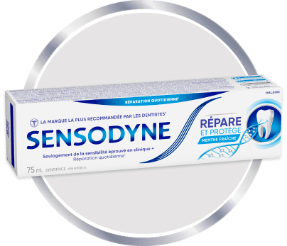 Icône du dentifrice Sensodyne Répare et Protège