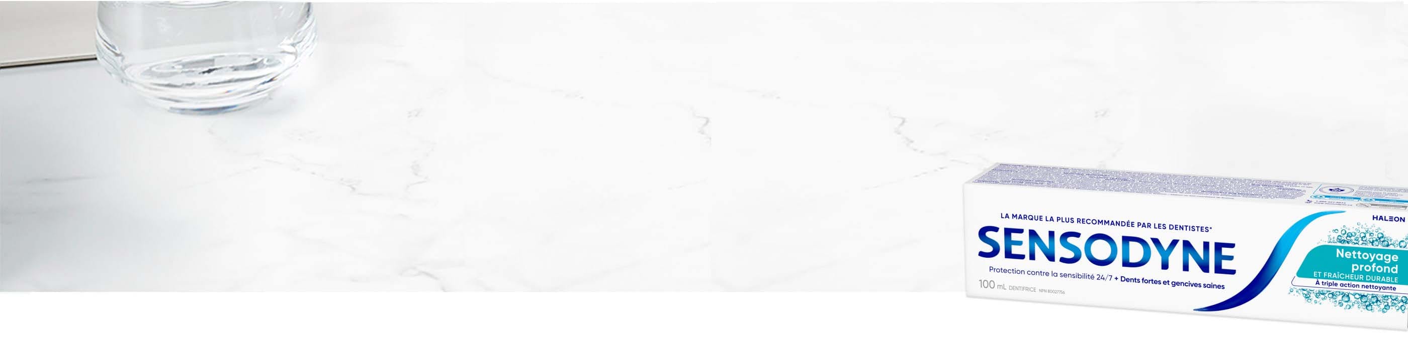 Traitement des dents sensibles par le dentifrice Sensodyne