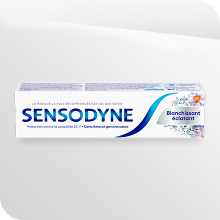 Tubes of Sensodyne Brilliant Whitening toothpaste