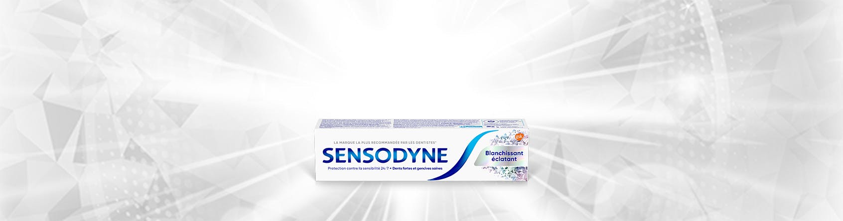 Sensodyne Brilliant Whitening campaign banner