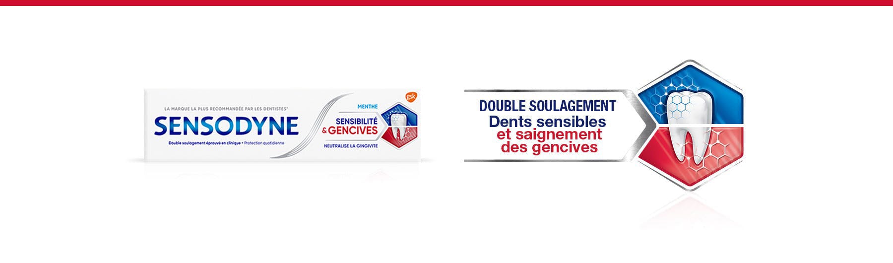Dual relief from sensitive teeth banner