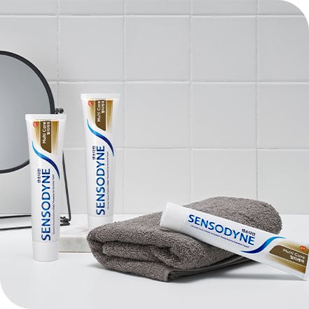 Sensodyne products that help protect against tooth sensitivity