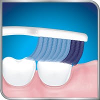 Toothbrush brushing back teeth