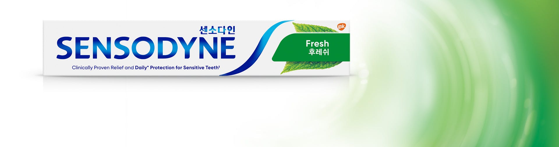 Sensitivity relief with long lasting fresh breath feeling imagery