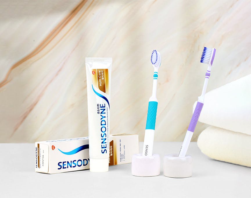 Sensodyne Gentle Whitening and Sensodyne Repair toothpaste products