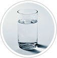 Ikon av et vannglass