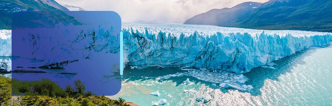 El Calafate. Conheça uma das maiores geleiras do mundo. Imagem das geleiras.