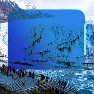 Perito Moreno. Navegue pelo Lago Glacial. Imagem Lago Glacial.