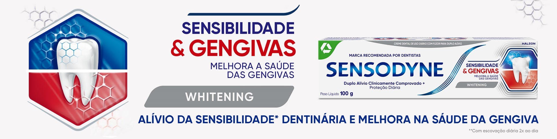 Dual relief from sensitive teeth banner