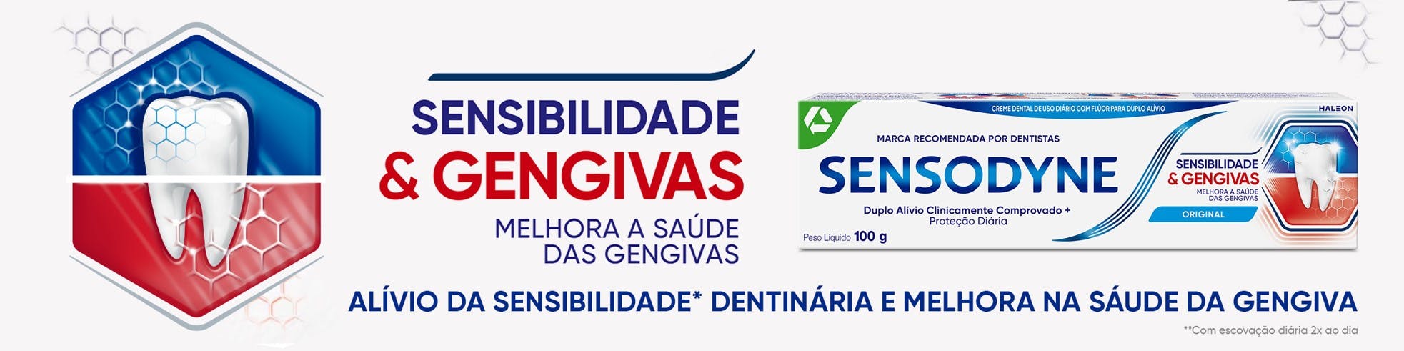 Dual relief from sensitive teeth banner