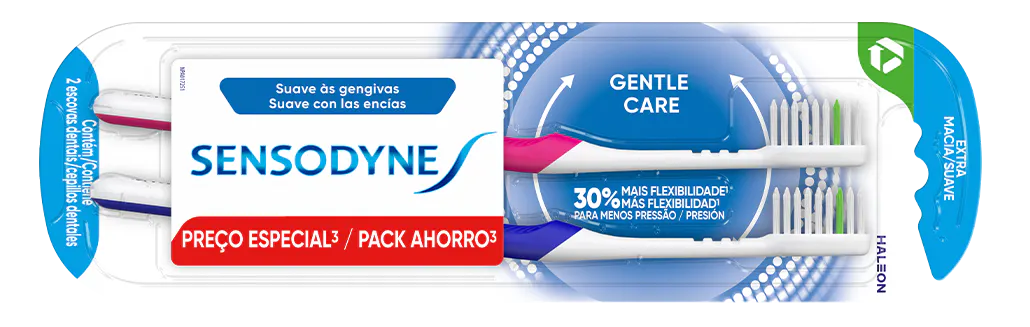 Escova dental Gentle – 2  unidades 