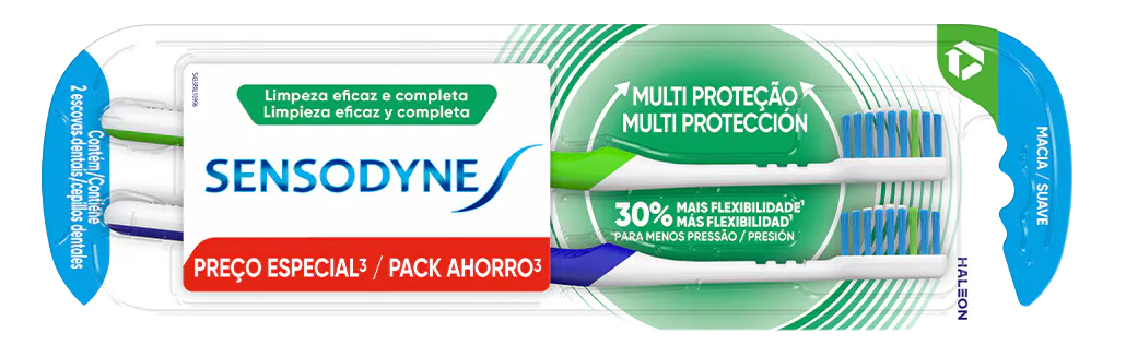 Escova dental Multi Proteção – 2 unidades 