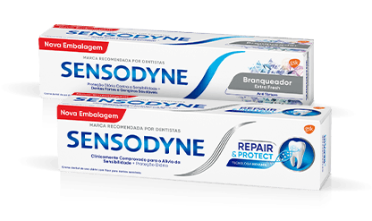 Sensodyne Extra Whitening and Sensodyne Repair toothpaste products