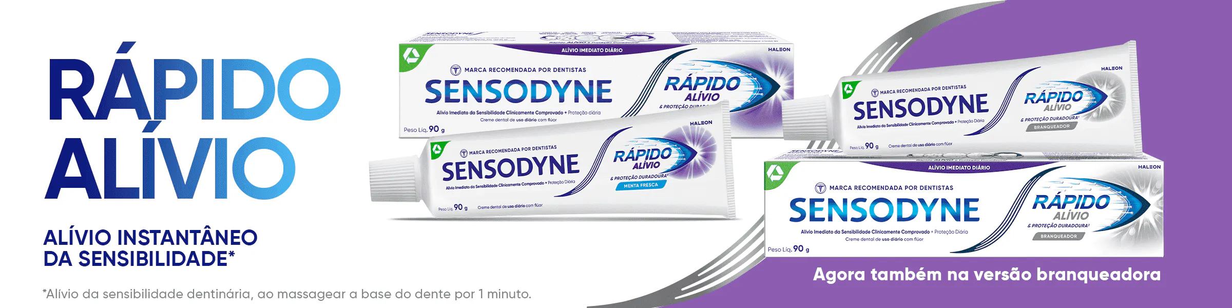 Dual relief from sensitive teeth banner