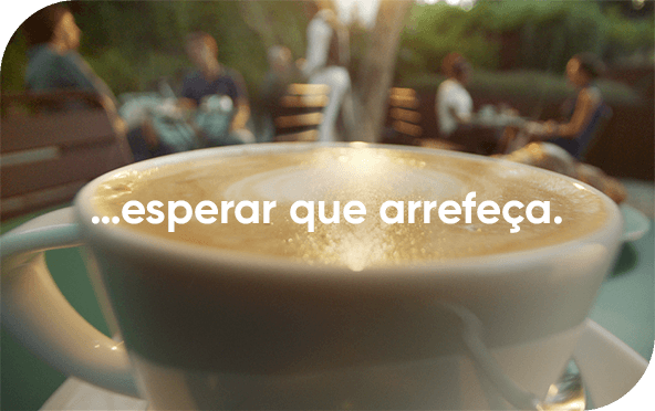 Chávena de café quente