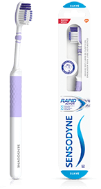 Escova de dentes e embalagem de Duoflex Rapid Action roxa   
