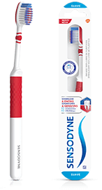 Escova de dentes e embalagem Duoflex Gengivas vermelha 