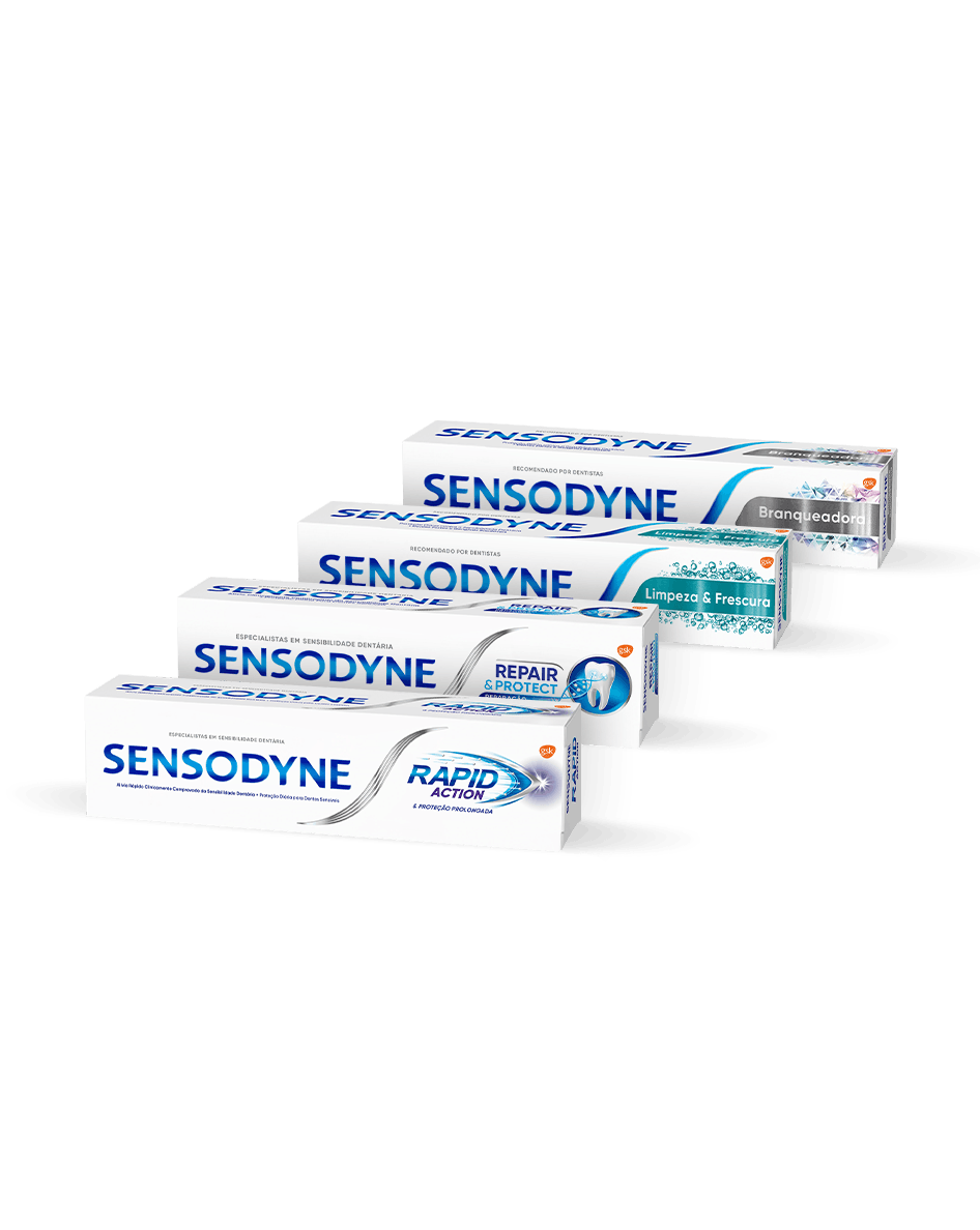 Explore as pastas de dentes Sensodyne