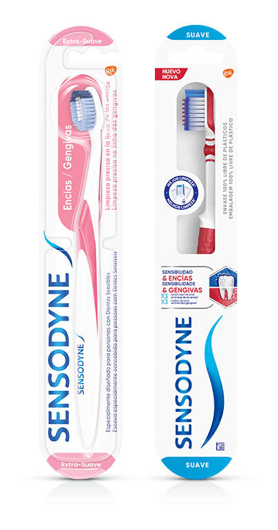 Escovas de dentes Sensodyne Proteção das Gengivas e Sensibilidade e Gengivas