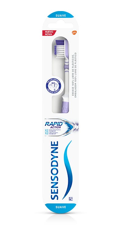 Escovas de dentes Sensodyne Gentle Suave e Rapid Action