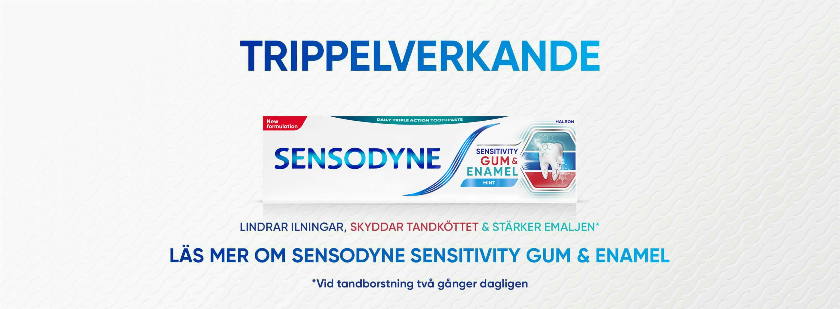 Sendsodyne Senitivity gum and enamel