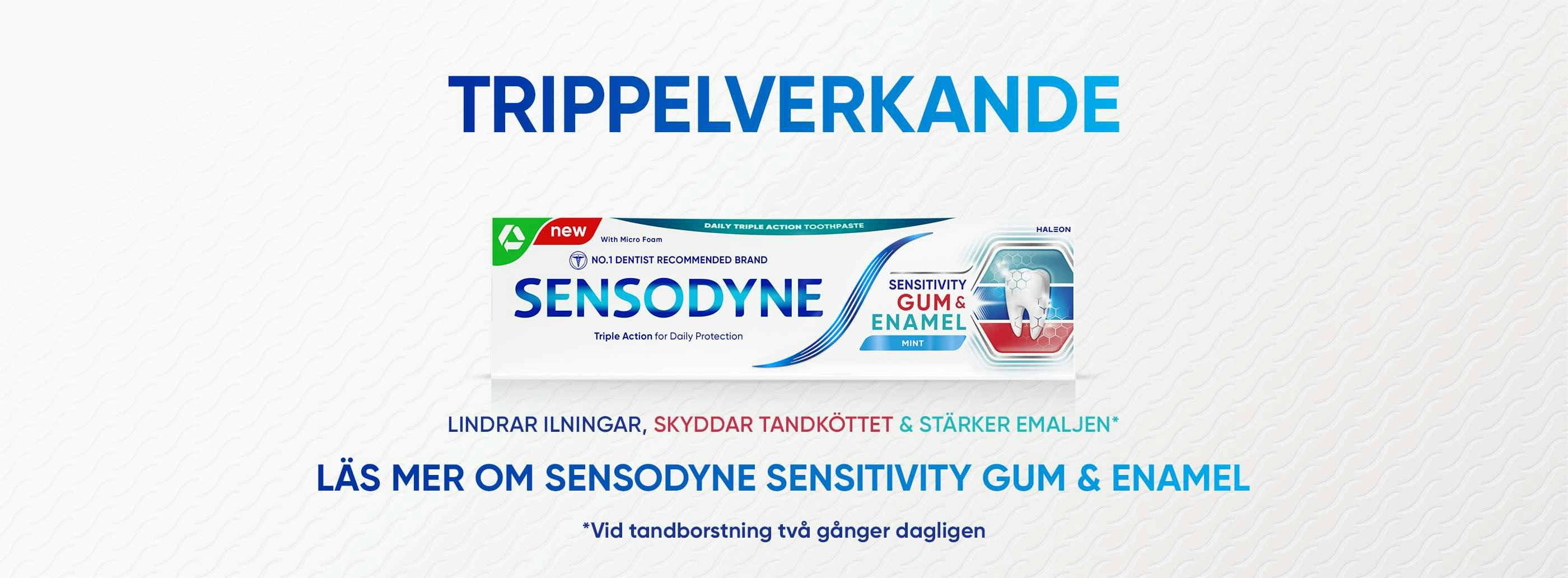 Sendsodyne Senitivity gum and enamel