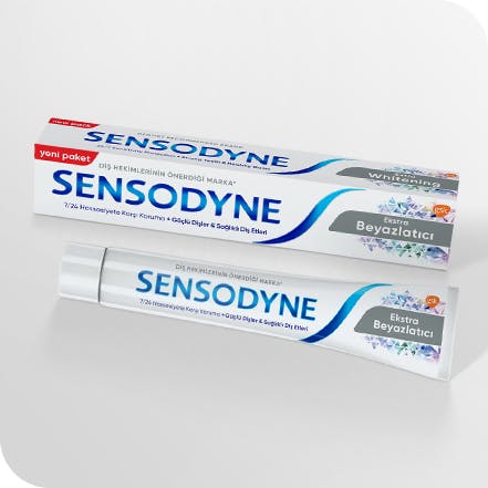 Tubes of Sensodyne Gentle Whitening toothpaste