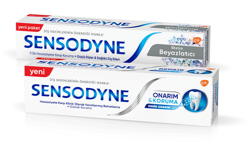 Sensodyne Gentle Whitening and Sensodyne Repair toothpaste products