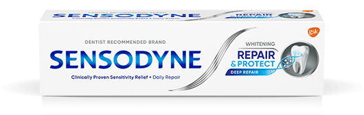 Sensodyne Repair and Protect toothpaste in Whitening