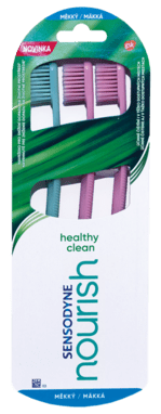 Sensodyne Zubní kartáček Nourish Healthy Clean Soft Triopack