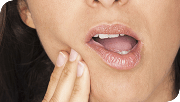 Symptomer på isninger i tænderne