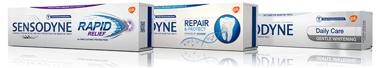 Sensodyne Repair and Protect Gentle Whitening Rapid Relief Sensodyne Repair and Protect Gentle Whitening Rapid Relief